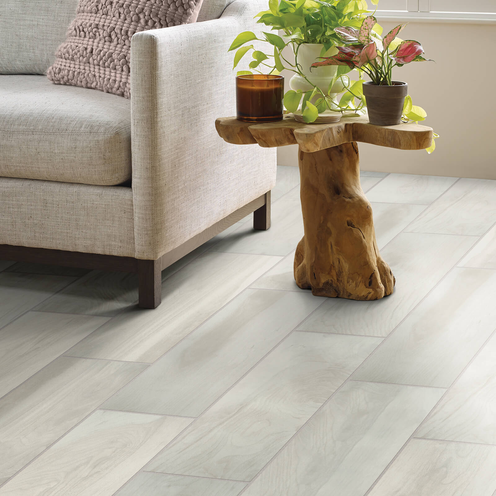 Tile flooring in living room | Buckway Flooring