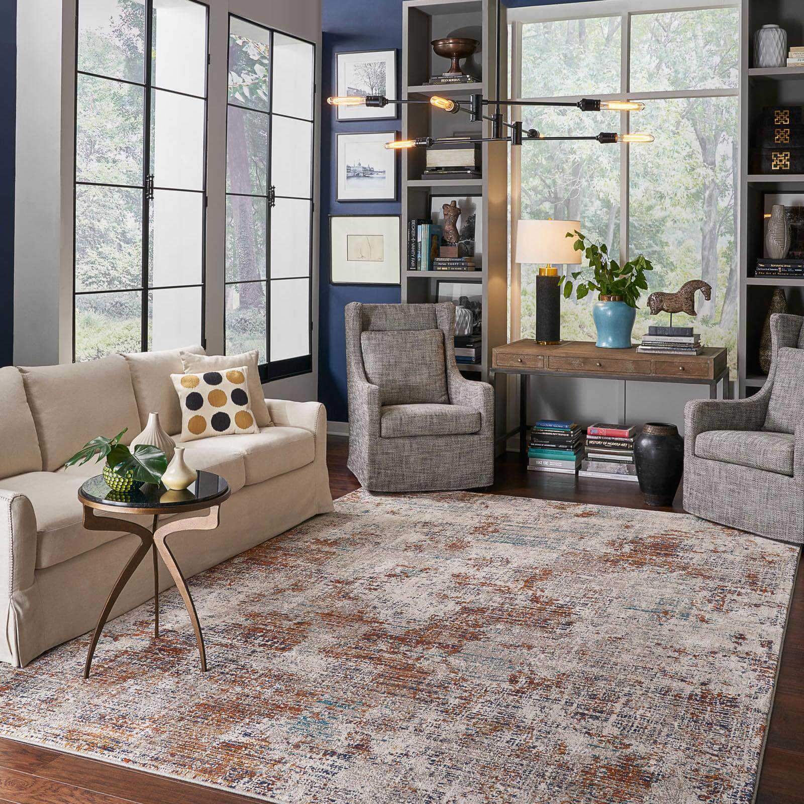 Area rug in living room | Buckway Flooring